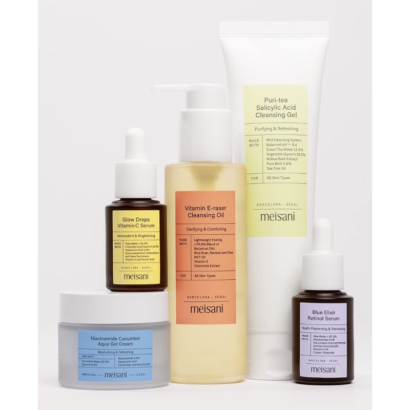 Meisani Blue Retinol Elixir Facial Serum w Aloe, Niacinamide