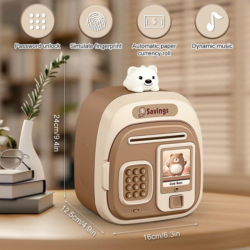 Electronic Money Box Children Girls Boys Safe Kids Piggy Bank
