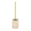 WENKO Terralba Toilet Brush Holder with Closed Stand Polyresin and