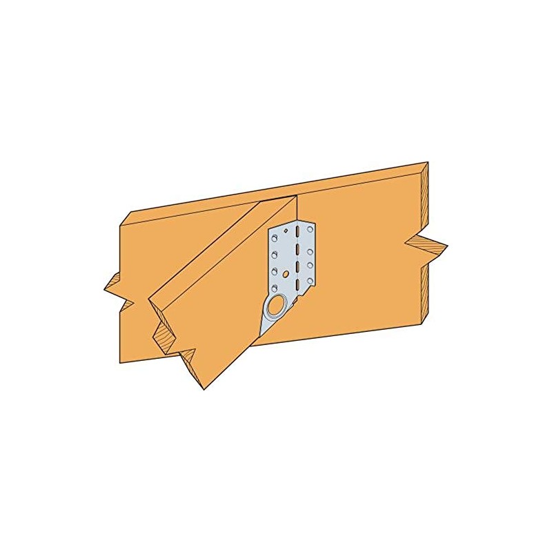 Simpson Strong-Tie LSSJ28LZ LSSJ ZMAX Face-Mount Adjustable Light Slopeable/Skewable Jack