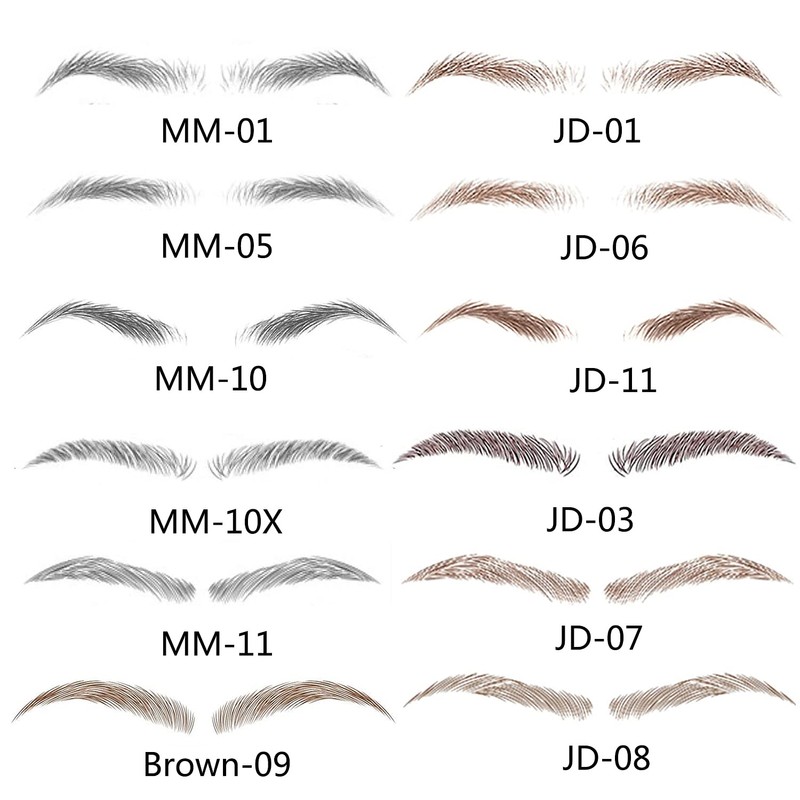 Yesallwas 2 Sheet 20 Pairs Eyebrow Tattoo Brown tattoo brow