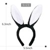 Mangoit Easter Bunny Ears Headband Cute Bunny Headband for Women