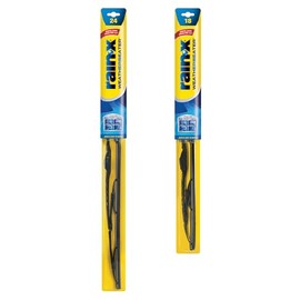 Rain-X - WeatherBeater 820148 Limpiaparabrisas convencional para todas las estaciones, calidad OEM, 61 cm y 46 cm (paquete combinado)