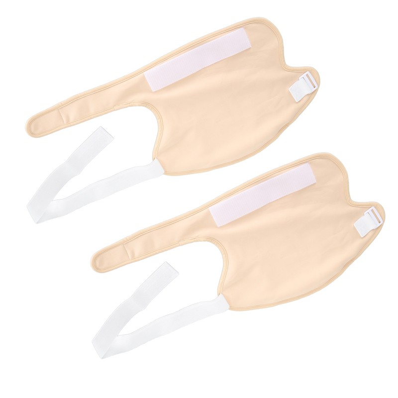 2pcs Castor Oil Shoulder Wrap Bag Reusable Organic Cotton Shoulder
