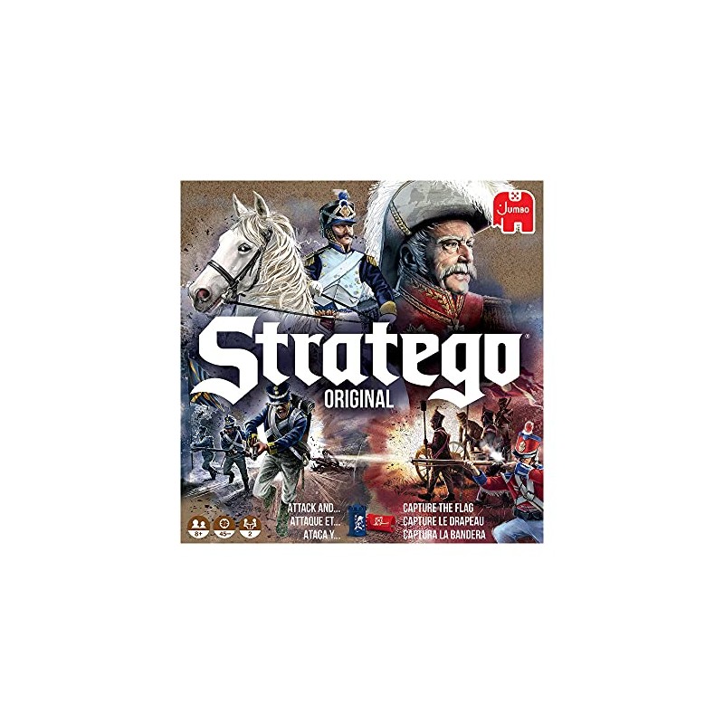 Jumbo, Stratego - Original, Strategy Board Game, 2 Players, Ages