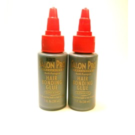 Salon Pro Hair Bonding Glue - Black (Lot of 2) by SALON PRO