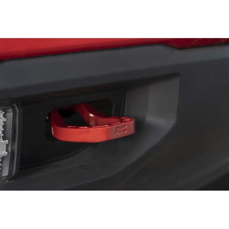 Rough Country Upgraded Forged Tow Hooks (fits) 2019-2020 Chevy Silverado
