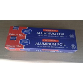Berkley Jensen Heavy Duty Aluminum Foil, 2 pk./150 sq. ft., Silver