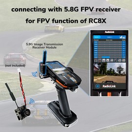 Radiolink Wireless Image Transmission OSD Camera for RC8X FPV Display, 5.8G 48CH 800TVL 200mW FPV Camera for Radiolink F121 Mini Racing Drone Quadcopter
