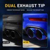 AICARS Dual Exhaust Tips with 2.5 inch Inlet 3 inch