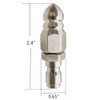 2(Sets) Pressure Washer Sewer Jetter Nozzle with 1/4'' Quickly Connector,Pressure