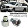 2 Pcs Turbo Oil Feed Line Connector Joint Turbine Supply