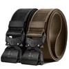 KEMISANT Men's Tactical Belt, Set of 2, Military Hiking, Work
