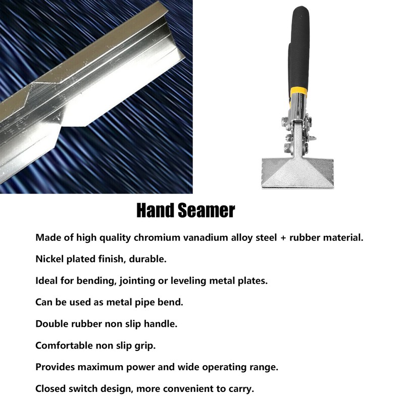 Hand Seamer Pliers Metal Multifunctional Straight Bending Tool for Plate