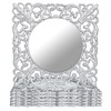 MAONAME 12" Silver Charger Plates Set of 6, Mirror Charger