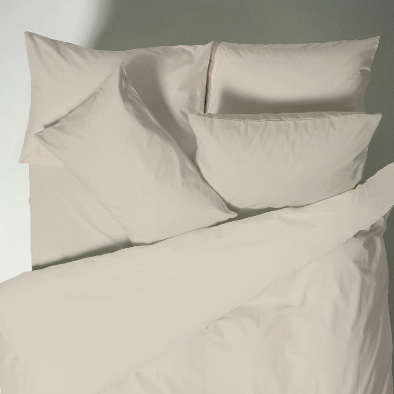 Plain Dyed Cotton Percal Neutral Duvet Set 200TC 200 x