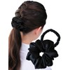 Scrunchie Hair Elastics, 100% Silk, Gentle on Hair and Reduces