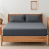 SSW HOMES King Fitted Sheet Charcoal - Deep Pocket 16
