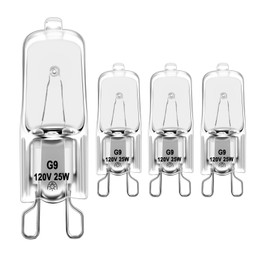 W10709921 Microwave Light Bulb Compatible with Whirlpool Maytag K-itchenAid 120V 25W Halogen Light Bulb Replace W10112515 AP5983626 PS11722423 AH2338904 1464853 AP4358902 EA2338904 PS2338904, 4 Pack