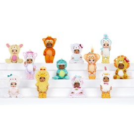 Baby Born Surprise Animal Babies Series 5/ Unwrap Surprises; Collectible Baby Dolls W/Soft Swaddle and Bunny Pouch;Dinosaur, Unicorn, Lion, Penguin, Cow. Gift K Ages 3+, Multicolor
