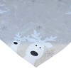 texpot Table Runner 40 x 140 cm Ecru White Silver