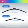 CalmLumix Windshield Wiper Blades for 2024-2025 Chevy Trax, Font &