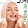 Coconut Oil Dental Floss for Wide Spaces Implants, Bridges, and