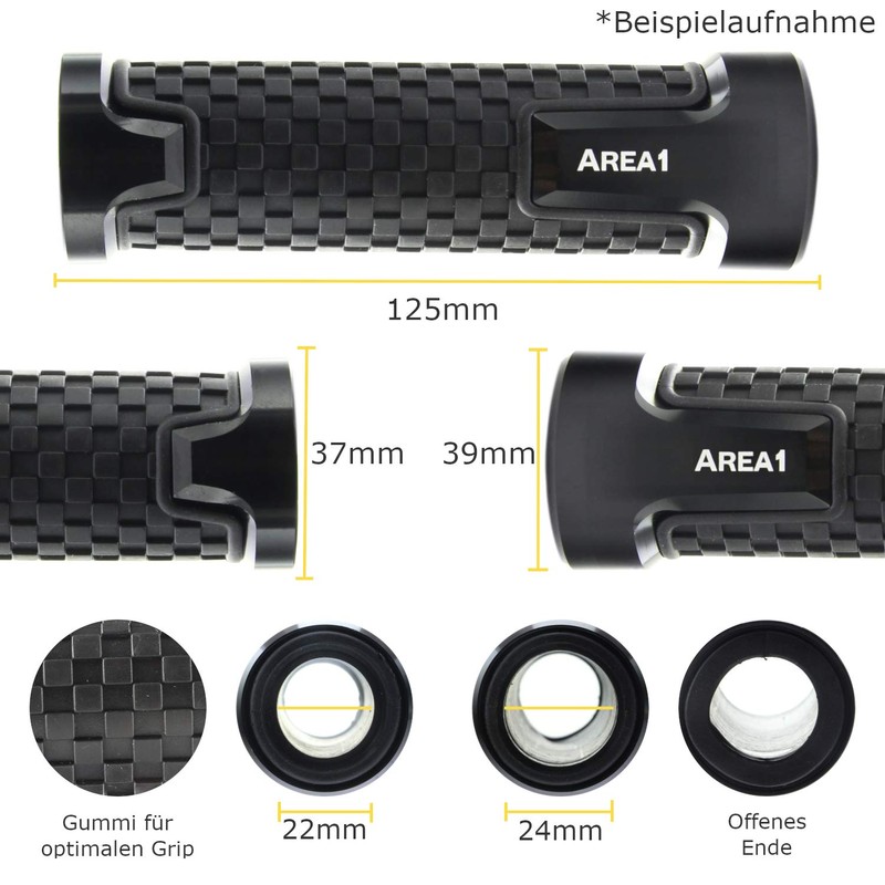 Area1 Motorcycle Handlebar Grips for CB 125 R, CB 300