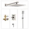 SOKA Shower Faucet Set 10 Inch Rainfall Shower System with