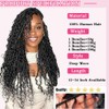 WuvuSnm Human Hair Braiding Deep Wave Boho Braids Bulk Hair
