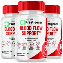 Titan Labs Prestigenes Blood Flow Support - Enhance Circulation and Vitality (3 Pack)