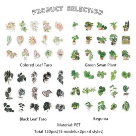 Arpaper Scrapbooking Set Journal Sticker Accessories 120 Pieces Character Stickers PET Clear Decorative for Scrapbooking, Bullet Journal Accessories, Album Stickers DIY (Bouquet Girl)