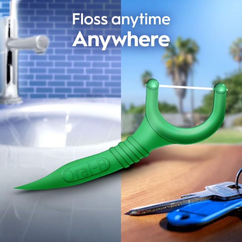 Oral-B Glide Mint Dental Floss Picks with Long Lasting Scope