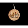 Joetta Marie Wooden Christmas Ornament, " Kentucky Bourbon" Design, 4