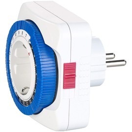 revolt Mechanical Timer: Timer with 24 Hour Timer, Switching Every 15 Minutes, 3680 W (Indoor Timer, Analogue Timer, Christmas Tree Lighting)
