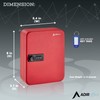 AdirOffice Steel Combination Lock Keys Cabinet Security Storage Box Organizer