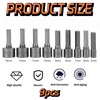 Hex Drill Bits Tools, 9 Pcs 5-13mm Magnetic Hexagon Socket,