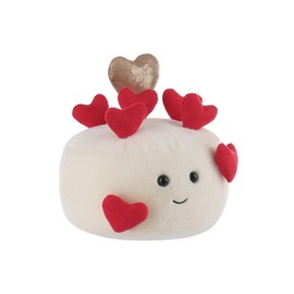 Apricot Lamb Love Cake Stuffed Animals for Kids, Soft Cute Plush Toys for Baby Girl and Boy, Fluffy Valentine's Day Love Cake 7.1 Inches