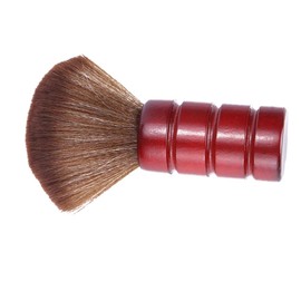 FOMIYES Face Duster Large Barber Tool Face Cleaner Brush Haircut Brush Barber Face Brush Fiber Hair Brush Hairstyling Tool Salon Barber Hair Duster Bamboo Neck Sweep Red