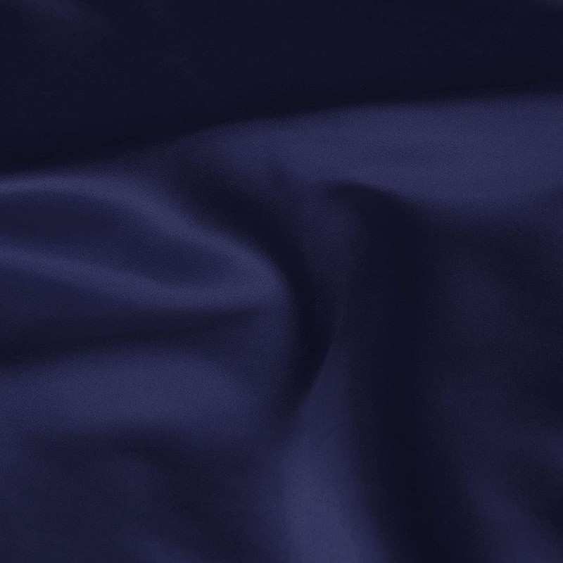 sourcing map Luxury Satin Oxford Pillowcases, Pair of 2 Navy