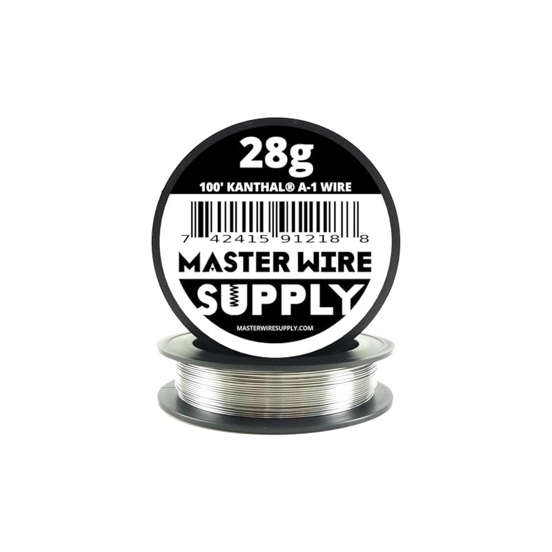 Kanthal A1-100' - 28 Gauge Wire - 100ft - 0.32mm