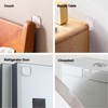 Door Stopper Clear Rubber Door Stops Wall Protector, Transparent Self