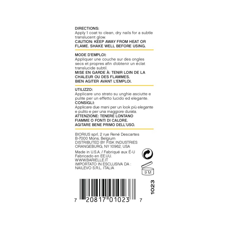 Barielle Nail Brightener 0.5 ounce