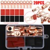NSI 20pcs 4 AWG Gauge Copper Lugs w/ BLACK &