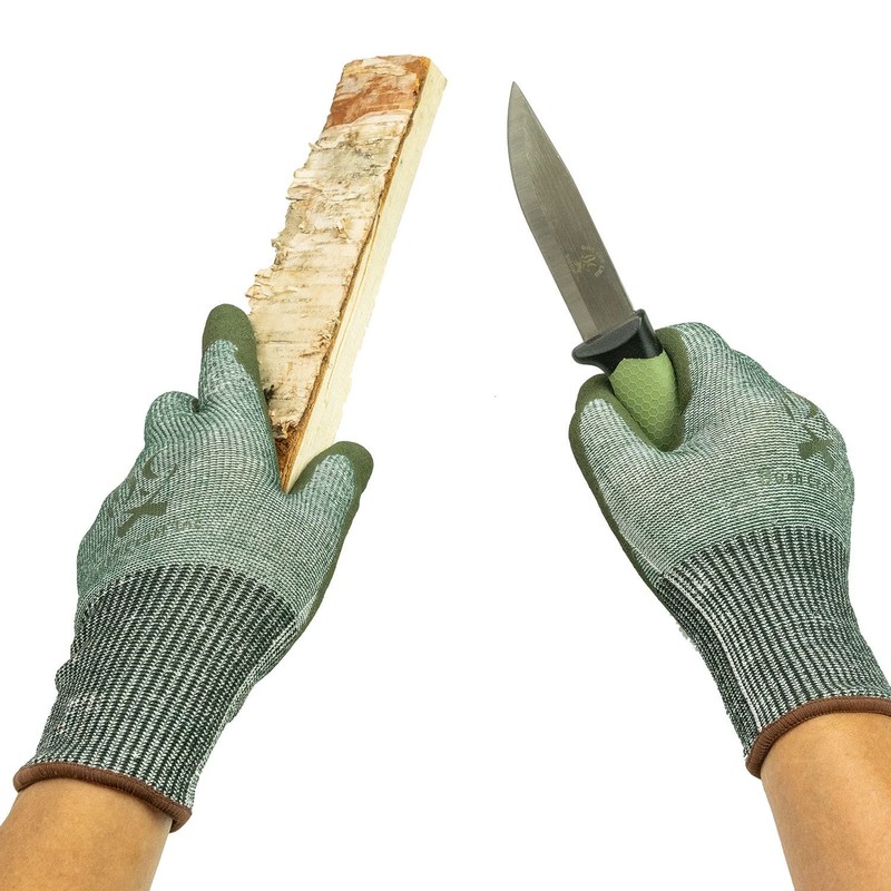 Bush Craft [Bushcraft] Blade Resistant Gloves Medium Thick Olive Drab