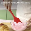 Red Rubber Spatula for Kitchen Use, Silicone Spatulas for Cooking