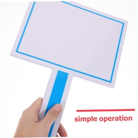 Ciieeo 3pcs Blank Board Bid Auction Classroom Sign Padding Game Paddle Side Side Quick Dry Dry Erase Writing Jury Board Paddle Dry Erasable