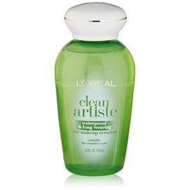 L'Oreal Paris Clean Artiste - Eye Makeup Remover - Waterproof & Long Wearing - Net Wt. 4.0 FL OZ (118 mL) Per Bottle - Pack of 2 Bottles