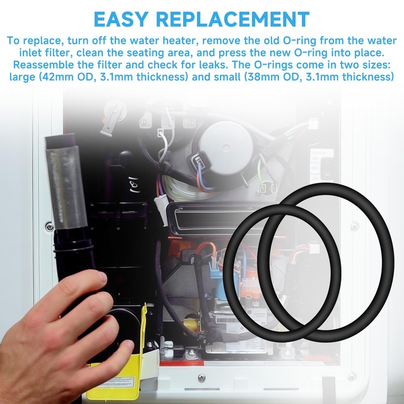 Cutetool Water Inlet Filter Seal O-Rings Kit Compatible with Truma