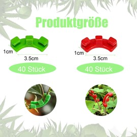 Pack of 80 Plant Clips, Plant Clips for Climbing Plants, Plant Clips, Plant Bender, Trellis for Climbing Plants, Grow Accessories, Plant Clips, Plant Clips, Small Plant Growth Bender